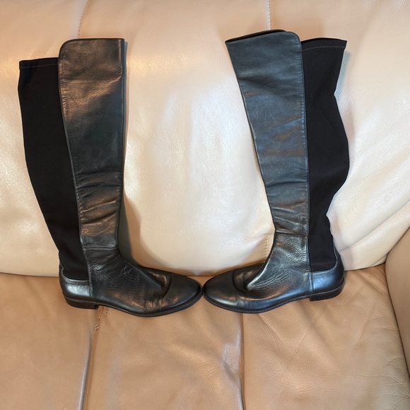 7.5 Stuart Weitzman Leather Knee-High Riding Boots - Picture 7 of 7